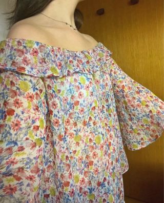 Blusa floral mujer Mango