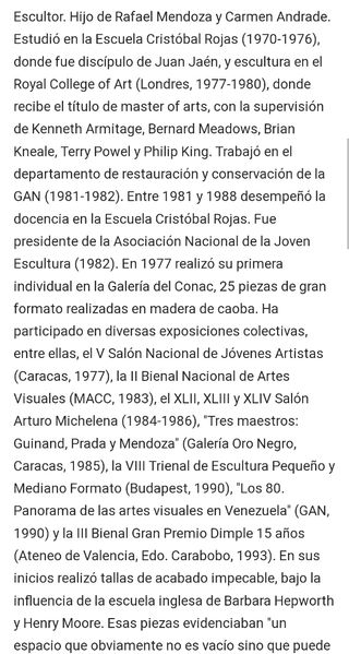 Escultura original en bronce – Carlos Mendoza