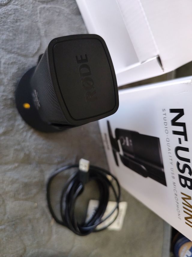 RØDE NT-USB - Micrófono, USB, 3.5 mm, negro