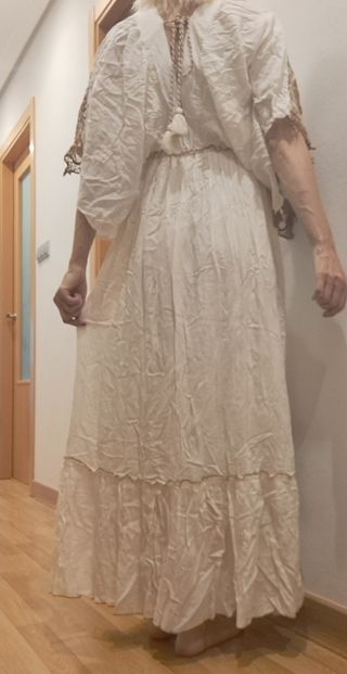 Vestido ibicenco blanco 
