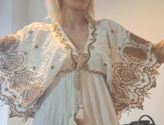 Vestido ibicenco blanco 