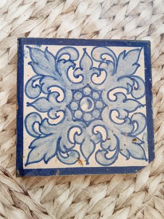 Azulejo azul cobalto
