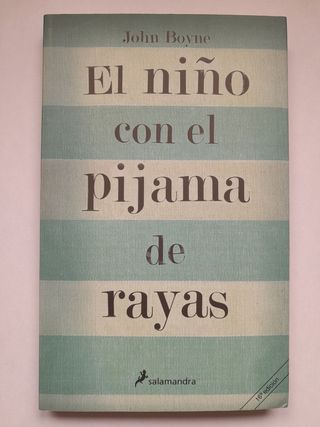 El niño con el pijama de rayas, libro