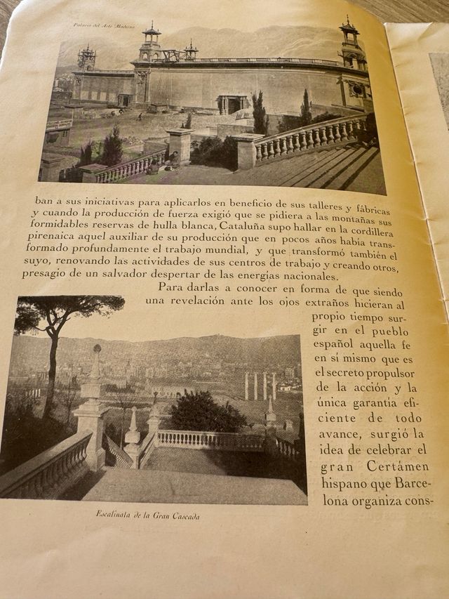 EXPOSICION DE BARCELONA-EL PARQUE DE MONTJUICH