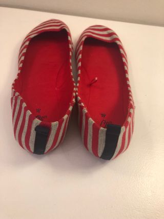 Manoletinas de tela -Zara-talla 41