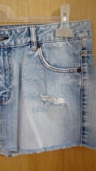 Falda mini nueva Pull azul claro