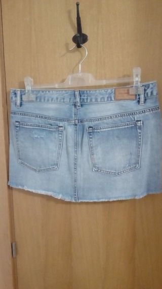 Falda mini nueva Pull azul claro