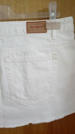 Falda mini nueva Pull blanca