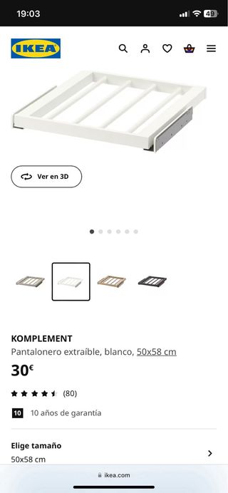 Pantalonero ikea pax