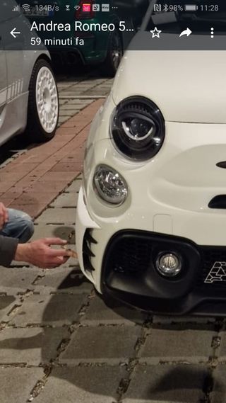 Abarth Añadido Paragolpes Bumper Rejilla Intercool