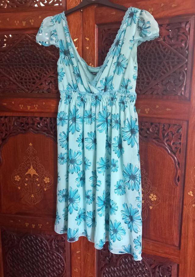 Blusa azzurra mezza manica Denny Rose