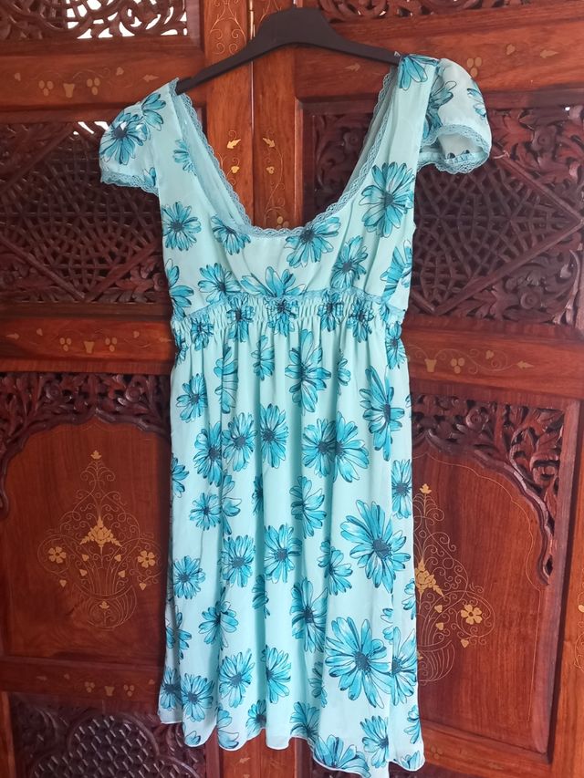 Blusa azzurra mezza manica Denny Rose