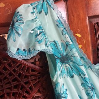 Blusa azzurra mezza manica Denny Rose