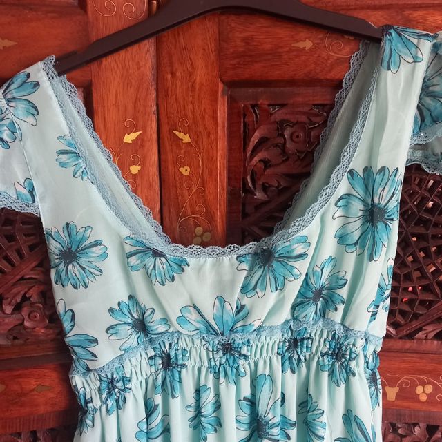 Blusa azzurra mezza manica Denny Rose