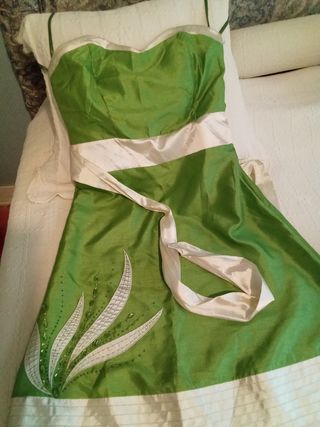 Vestido vestir verde 
