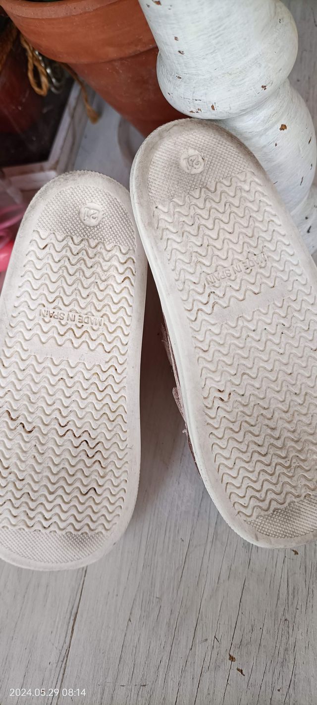 zapatillas 21 infantil rosa