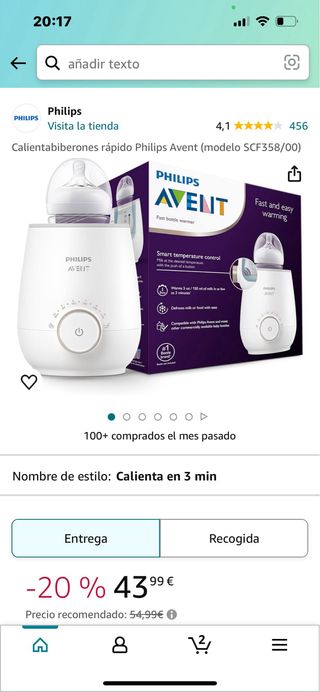 Calientabiberones rapido