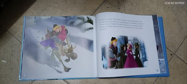 cuento Frozen y el reino. tapas duras. Con CD.
