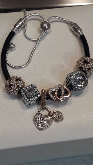  Pandora origina de plata Pulseral!Oferta 