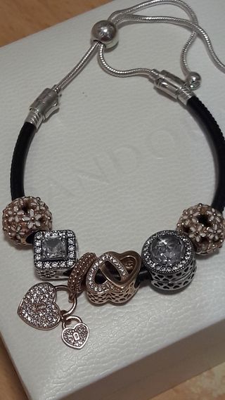  Pandora origina de plata Pulseral!Oferta 