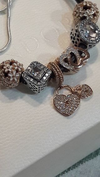  Pandora origina de plata Pulseral!Oferta 