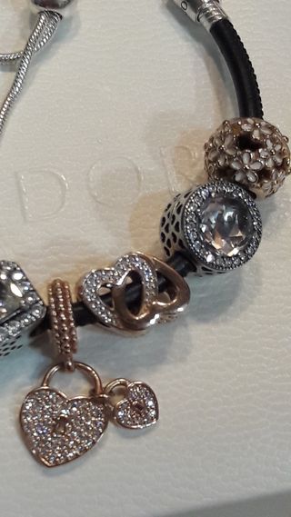  Pandora origina de plata Pulseral!Oferta 