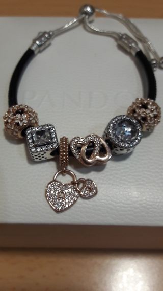 Pandora origina de plata Pulseral!Oferta 