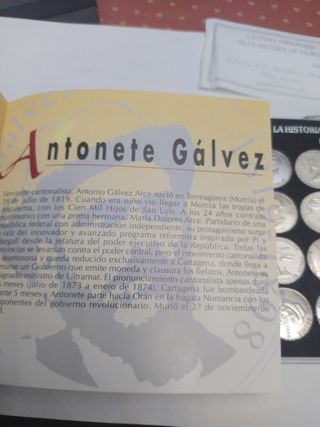  20 monedas de plata personajes de Murcia