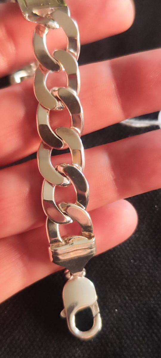 Exclava gruesa Plata de ley 925