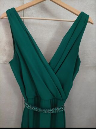 Vestido largo de gasa fiesta