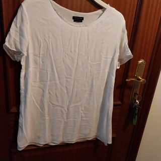 Top blanco Massimo dutti talla L