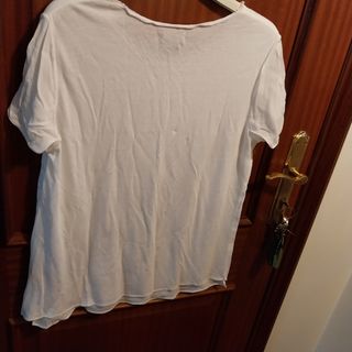 Top blanco Massimo dutti talla L