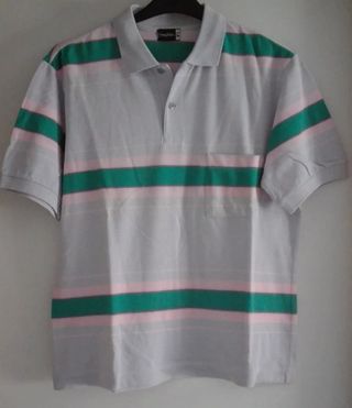 Camiseta unisex polo, manga corta