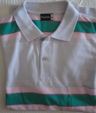 Camiseta unisex polo, manga corta