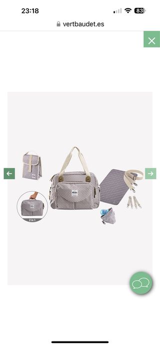 Bolsa cambiador bebe BEAVA