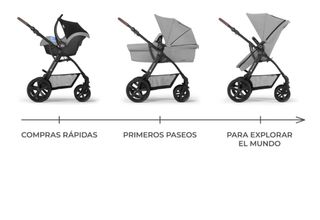 Carrito de bebe 3 en 1 Kinderkraft MOOV