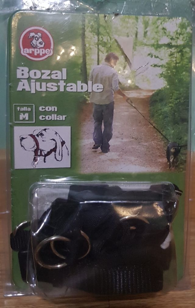 2 bozales collar perro M y L 