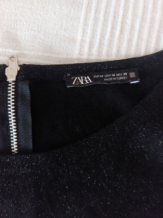 Vestido negro Zara