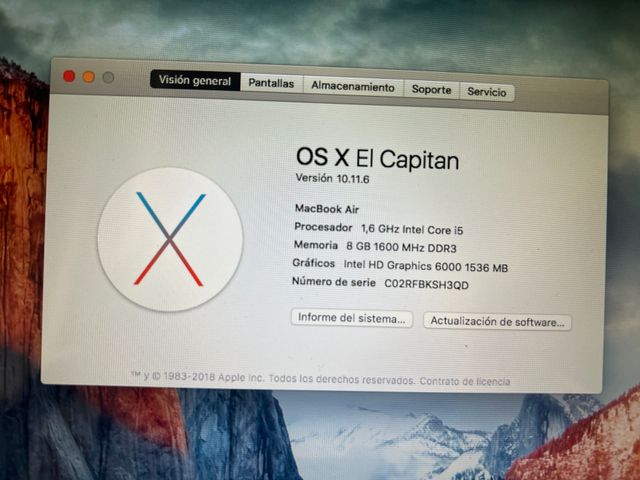 Macbook air 13’ 2015