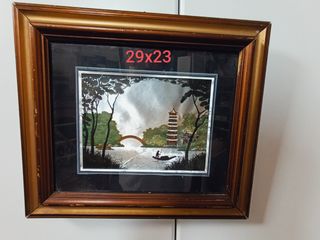 Set 9 cornici quadri oro stampa sacro dipinto