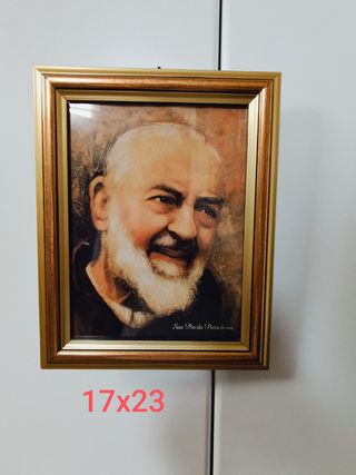 Set 9 cornici quadri oro stampa sacro dipinto