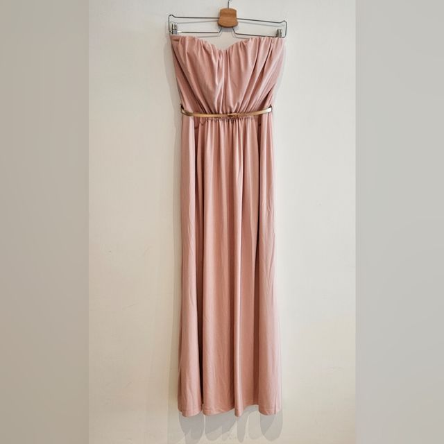 Vestido largo fiesta rosa