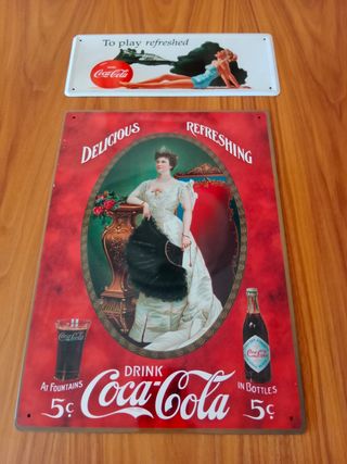Placas decoración Coca-Cola