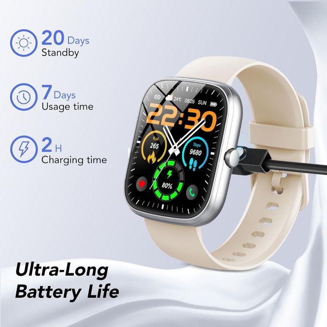Smartwatch TFT IP68 iOS/Android de 1,9 polegadas