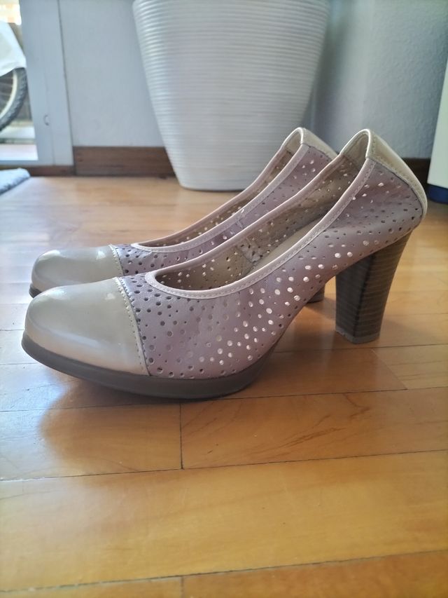 ZAPATOS TACON PITILLOS N°39