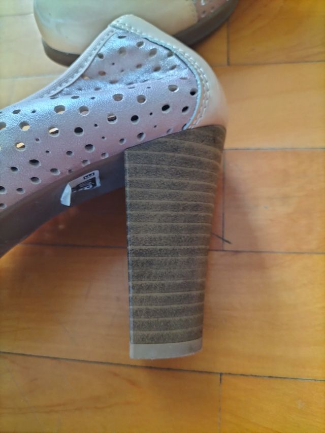 ZAPATOS TACON PITILLOS N°39