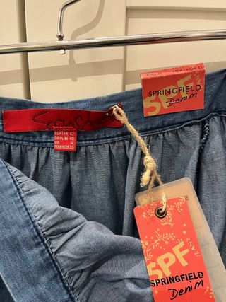 Falda corta SPRINGFIELD Denim mujer NUEVA