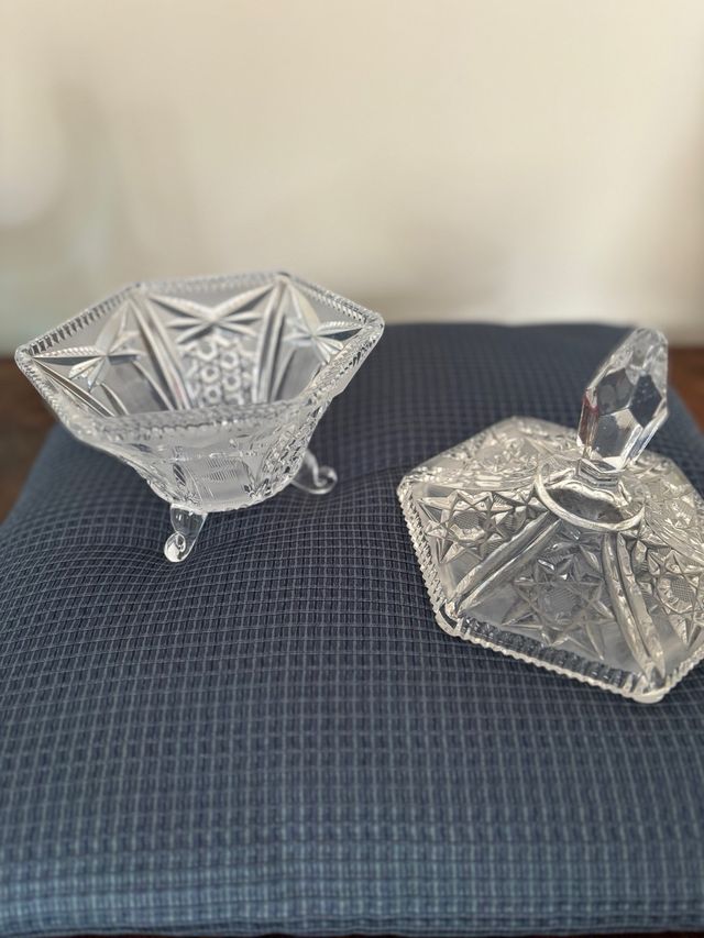 Cristallo anni ‘60 con coperchio