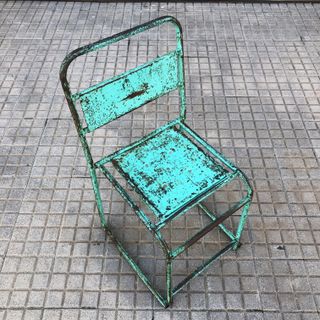 Sillas metal industriales taller vintage 1960