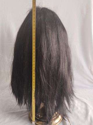 Peluca Negra Pelo Natural